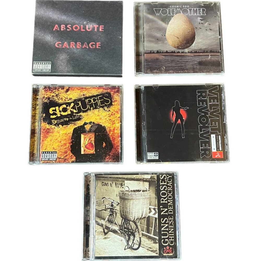 5-CD Rock Bundle: Garbage, Wolfmother, Sick Puppies, Velvet Revolver, GNR